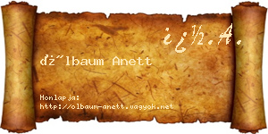 Ölbaum Anett névjegykártya
